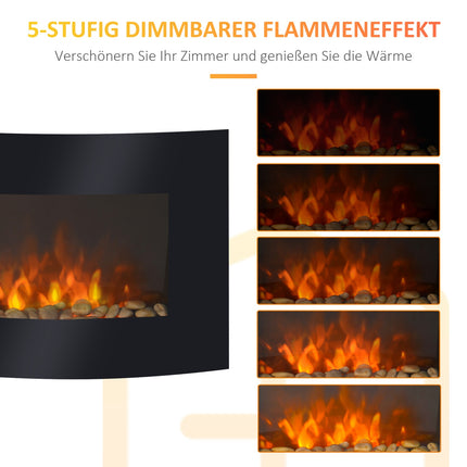 Elektrický nástěnný krb 65cm – útulná atmosféra domova