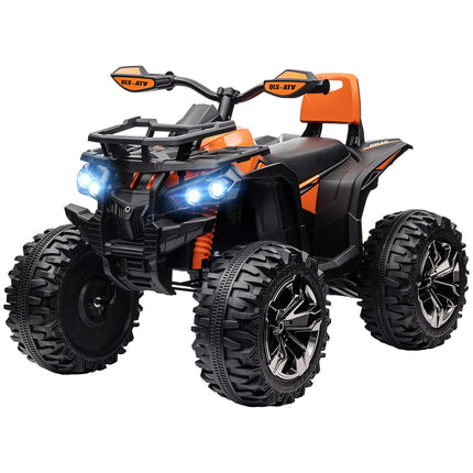 Elektrická čtyřkolka pro děti 3-5 let, 12V s MP3 a USB, oranžová