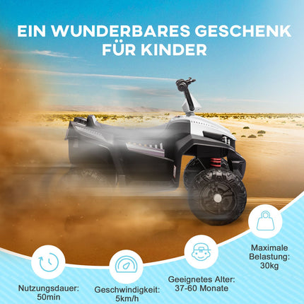 12V Kids Electric Quad, metal, MP3, 3-5 years, 5 km/h