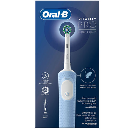 Elektrický zubní kartáček Vitality Pro Vapor Blue CA HBOX