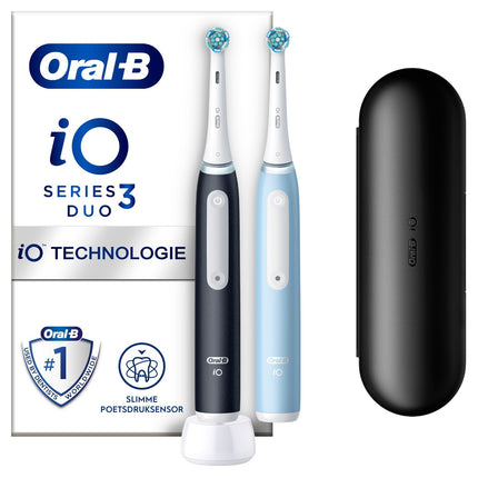 Electric toothbrush iO3 Duo Matt Black / Ice Blue