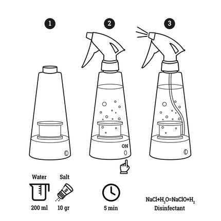 Elektrolytický generátor dezinfekce D-Spray InnovaGoods