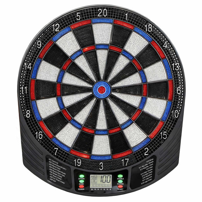 Electronic Dartboard, 1-8 Players, LCD Display, 6 Dart Sets