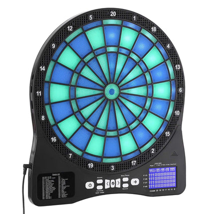 Electronic Dartboard With LED, 48 Games, LCD, 8 Players