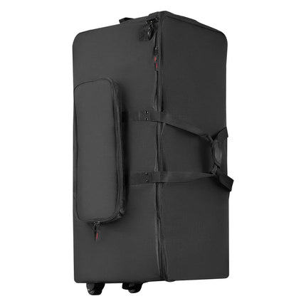 Electronic Drum Kit Bag, Padded 600D Rolling Case, Black
