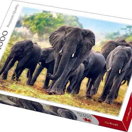 Puzzle se slonem, 1000 dílků, pro dospělé