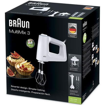 Ruční šlehač 500w + příslušenství, bílá HM3135WH