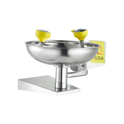 Emergency Eyewash Station – Wall-Mounted Stainless Steel