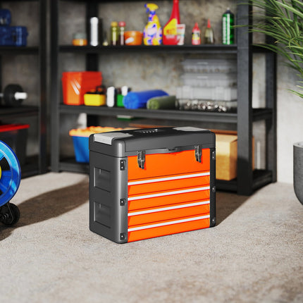 Tool Chest with 4 Drawers, Steel, 49.7 x 25.3 x 40.7 cm