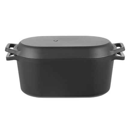 Enameled Cast Iron Dutch Oven, 3.5 Qt, Lid, Dual Handles
