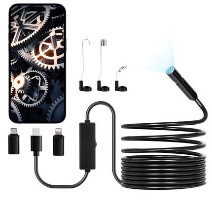 Endoscope Camera 1920P, 5m Cable, 8 LED, IP67
