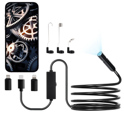 Endoscope Camera With Light, 1920P, 8 LED, 3m Cable