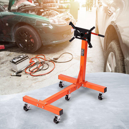 Engine Stand 1500 lb, 360 Rotating, Folding 5-Caster