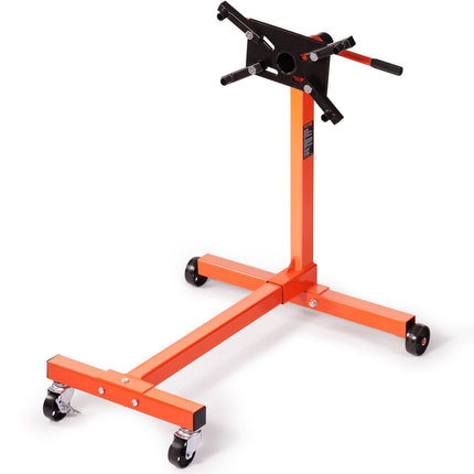 Engine Stand 750 lb, 360 Rotating Head, 4-Caster