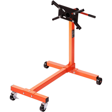 Engine Stand 750 lb, 360 Rotating Head, 4-Caster