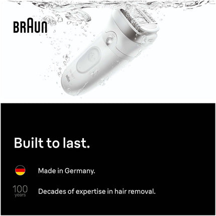 Epilátor Wet & Dry, dlouhotrvající hladká pokožka, stříbrná