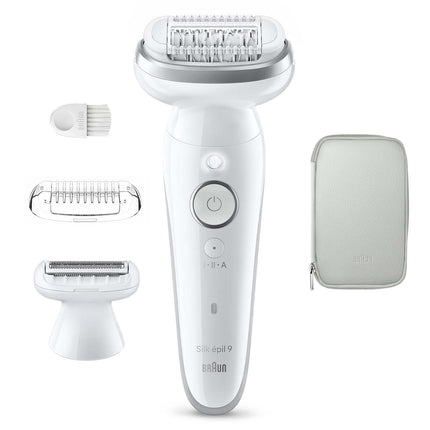 Epilator Wet & Dry, Long-Lasting Smooth Skin, Silver