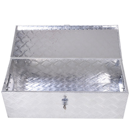 Přepravní box z hliníku – stříbrná, 76x33x25 cm