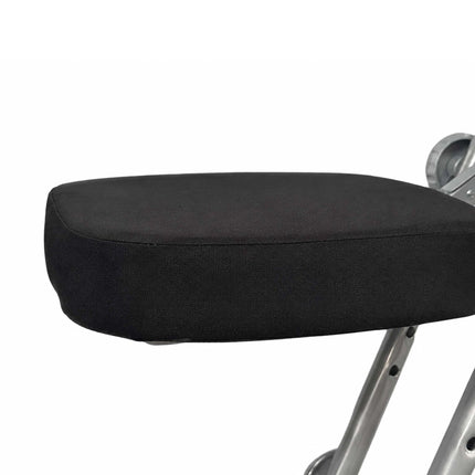 Ergonomická nastavitelná stolička na stání, černá/stříbrná
