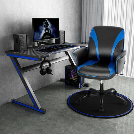 Ergonomická herní židle, výškově nastavitelná, PVC kůže