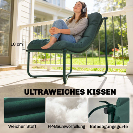 Ergonomická zahradní židle s polstrem, prodyšná síťovina, nosnost 120kg