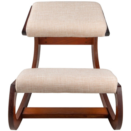 Ergonomic Kneeling Chair – 220 lb, Birch Wood Rocking