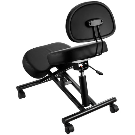 Ergonomic Kneeling Chair With Backrest, Wheels, Adjustable