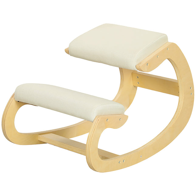 Ergonomická klekačka pro správné držení těla, houpací, krémová