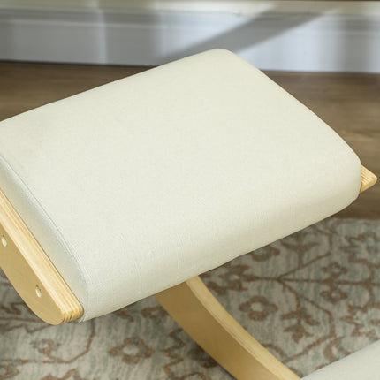 Ergonomická klekačka pro správné držení těla, houpací, krémová