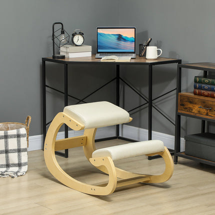 Ergonomická klekačka pro správné držení těla, houpací, krémová