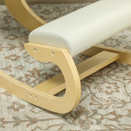 Ergonomická klekačka pro správné držení těla, houpací, krémová
