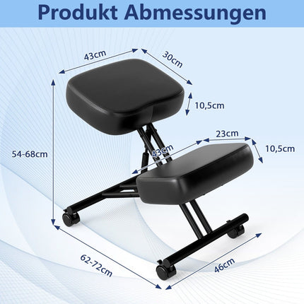 Ergonomická klekačka s nastavitelnou výškou a kolečky