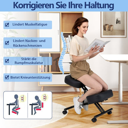 Ergonomická klekačka s nastavitelnou výškou a kolečky