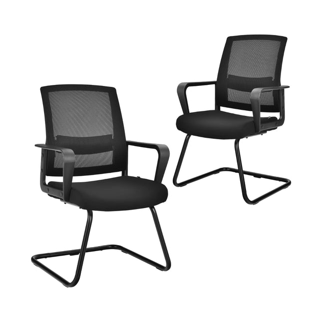Ergonomische bureaustoelen met mesh-bekleding, set van 2, draagvermogen 136 kg