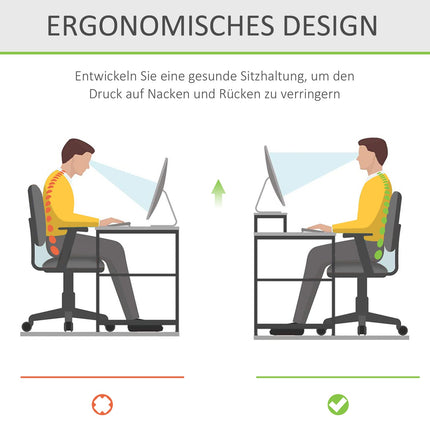 Ergonomický stojan na monitor z akrylátu, průhledný, 53x19x9cm