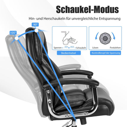 Ergonomická kancelářská židle, nosnost 225kg, nastavitelné polohování
