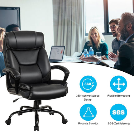 Ergonomická kancelářská židle, nastavitelná výška, otáčení 360°