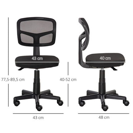 Ergonomická kancelářská židle, nastavitelná výška, černá síťovina