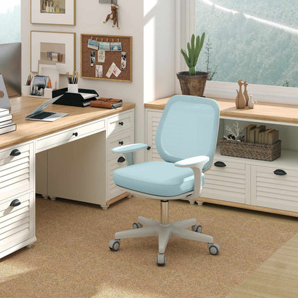 Ergonomická kancelářská židle, nastavitelná výška, zelená, otáčení 360
