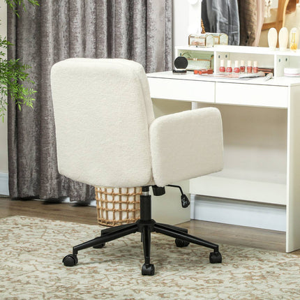 Ergonomická kancelářská židle, látkový potah, nastavitelná, krémová