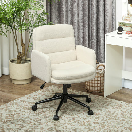 Ergonomická kancelářská židle, látkový potah, nastavitelná, krémová