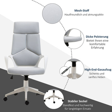 Ergonomická kancelářská židle, vysoké opěradlo, nastavitelná výška