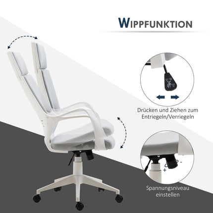 Ergonomická kancelářská židle, vysoké opěradlo, nastavitelná výška