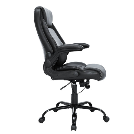 Ergonomic Office Chair – PU Leather, Adjustable Lumbar, Flip-Up Arms