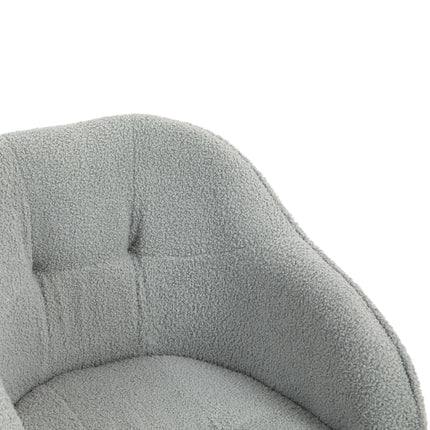 Ergonomická kancelářská židle, teddy fleece, nastavitelná výška