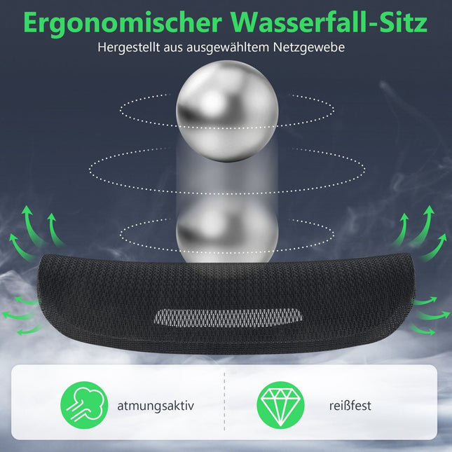 Ergonomická kancelářská židle s nastavitelnou opěrkou hlavy a podnožkou