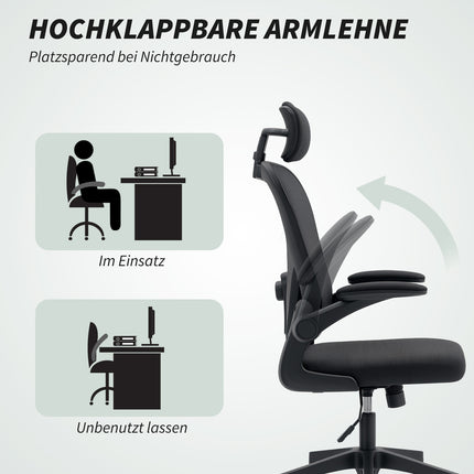 Ergonomická kancelářská židle s nastavitelnou opěrkou hlavy a bederní opěrkou
