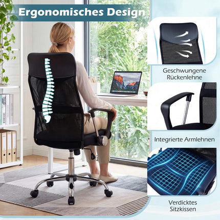 Ergonomická kancelářská židle s nastavitelnou výškou a naklápěním