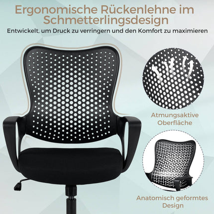 Ergonomická kancelářská židle s nastavitelným síťovaným opěradlem
