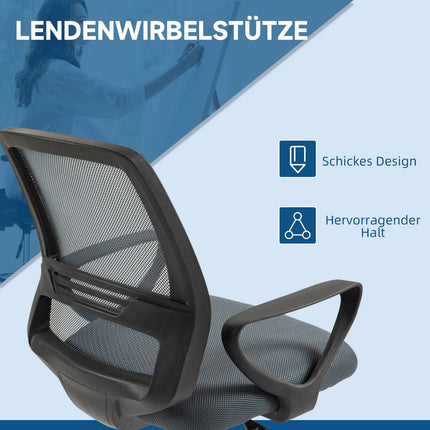 Ergonomická kancelářská židle s područkami a nastavitelnou podnožkou